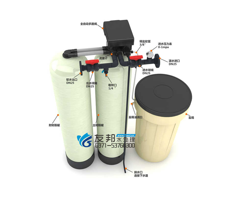 3T/H(每小時出水3噸)全自動軟化水設備